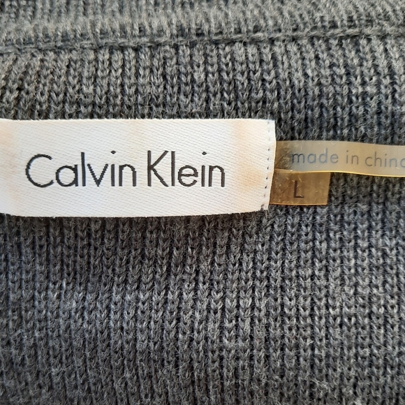 Calvin Klein Gray Sweater Dress - Picture 12 of 16